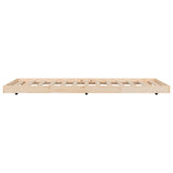 Bed Frame without Mattress 100x200 cm Solid Wood Pine 823489