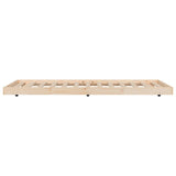 Bed Frame without Mattress 100x200 cm Solid Wood Pine 823489