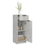 Bathroom Cabinet Concrete Grey 32x34x90 cm Engineered Wood 811290