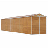 Garden Shed Light brown Galvanised steel Large Garden Shed 3188284
