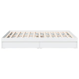 Bed Frame with Drawers without Mattress White 160x200 cm 3280643
