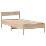 Bed Frame without Mattress 75x190 cm Small Single Solid Wood Pine 3306210