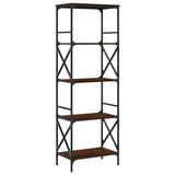 Bookcase 5-Tier Brown Oak 59x35x171 cm Engineered Wood 837626