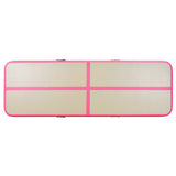 Inflatable Gymnastics Mat with Pump 800x100x10 cm PVC Pink 91927