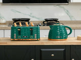 3000W 1.7L Rapid Boil Kettle & 4 Slice Toaster, Kettle and Toaster Set with 7 Browning Controls and T3398P344648