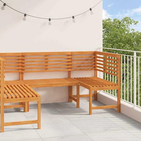 Garden Bench Set 3 pcs Brown Solid acacia wood 3328691