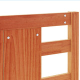 Headboard Wax Brown 135 cm Solid Wood Pine 844333