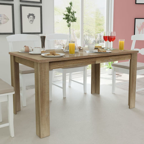 Dining Table 140x80x75 cm Oak 243055