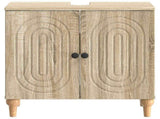 Bathroom Sink Cabinet ALKMAAR Sonoma Oak 59.5 x 31.5x 59 cm 896127