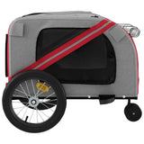 Pet Bike Trailer Orange and Grey Oxford Fabric and Iron 93893