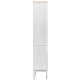 Bathroom Tall Cabinet with Shelf FLORO White 35 x 30 x 160 cm 42011240