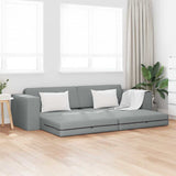 Sofa Bed Light Grey 245 x 78 x 77 cm Fabric 4106715