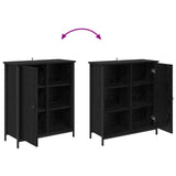 Sideboard Black Oak 70 x 30 x 80 cm Engineered Wood 882811