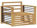 Outdoor Sofa Set Solid Acacia Wood White 3439106