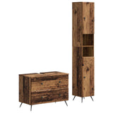 2 Piece Bathroom Cabinet Set BREDA Old Wood Engineered Wood 3417565