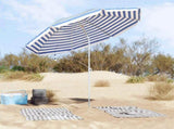 Garden Parasol 263 x 263 x 272 cm 170T Polyester Blue and White 4010669