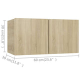 2 Piece TV Cabinet Set Sonoma Oak Engineered Wood 3079015