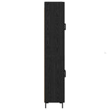 Highboard 2 pcs Black Oak Engineered Wood 3416138