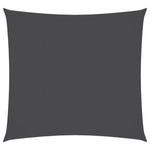 Sunshade Sail Oxford Fabric Square 7x7 m Anthracite 135088