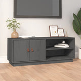 TV Cabinet Grey 105x34x40 cm Solid Wood Pine 818222