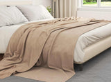 Throw Blankets 24 pcs Camel 270 x 240 cm Fleece 42017092