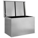 Outdoor Storage Box Silver 80 x 50.5 x 50 cm Steel 874571