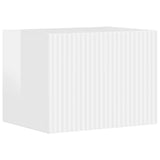 TV Cabinet Set 5 pcs High Gloss White Engineered Wood 3409091
