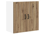 Wall Glass Cabinet LUCCA Artisan Oak 60 x 31 x 80 cm 885054