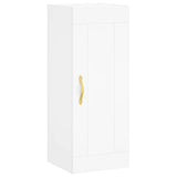 Wall Mounted Cabinet White 34.5x34x90 cm Engineered Wood 835018