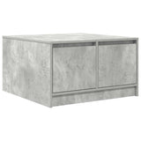 Coffee Table with Drawers Concrete Grey 70.5x70x40 cm 3328411