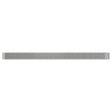 Garden Raised Bed Galvanised Steel 440x80x36 cm Silver 318937