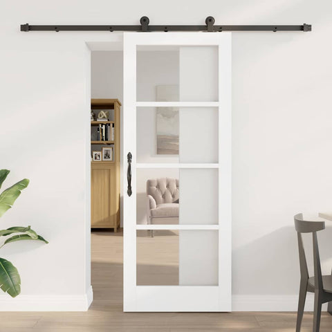 Sliding Door Manual ORKDAL White 78 x 202 cm Wood and metal 3332132