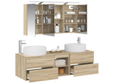 Bathroom Furniture Set 4 pcs Sonoma Oak 3407017