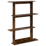 Wall Shelf Smoked Oak 100 x 20 x 126 cm Engineered Wood 8012064
