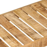 Clothes Rack with Wheels 90x35x190 cm Solid Wood Mango and Iron 358580