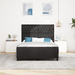 ZNTS Bed Frame Black 140x190 cm Velvet 3344875