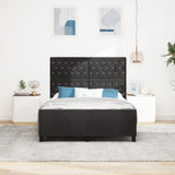 ZNTS Bed Frame Black 140x190 cm Velvet 3344875