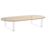 Coffee Table Legs V-Shape 2 pcs White 70x cm Steel 4012617