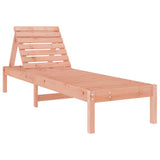 Sun Lounger Natural Wood Solid Douglas Wood Large 825075
