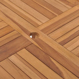 Garden Dining Table 110x110x75 cm Solid Wood Teak 318478