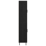 Highboard Black Oak 69.5 x 34 x 180 cm Engineered Wood 3416130