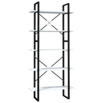 5-Tier Book Cabinet White 80x30x175 cm Engineered Wood 3081988