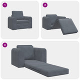 Sofa Bed Dark Grey 98 x 71 x 83 cm Velvet 4106667
