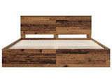 Bed Frame with Headboard Old Wood 150 x 200 cm Solid Pine Wood 3410999