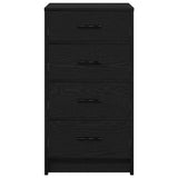 Sideboard with Drawer Black oak 40 x 41 x 75 cm Engineered wood 865056
