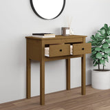Console Table Honey Brown 70x35x75 cm Solid Wood Pine 814612