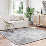 Shaggy Rug High Pile NAVARRA Silver Grey 200x200 cm Polyester 4102884