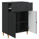 Sideboard with Drawer Black 66 x 34.5 x 90 cm Engineered Wood 894176