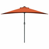 Garden Parasol Terracotta 294 x 150 x 224 cm 42003272
