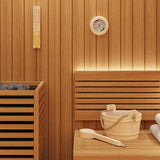 Sauna Accessory Set 4 pcs Brown Solid Pine Wood and Hemp 42023676